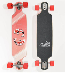 San Clemente Pink Koi 36" Drop Through Longboard