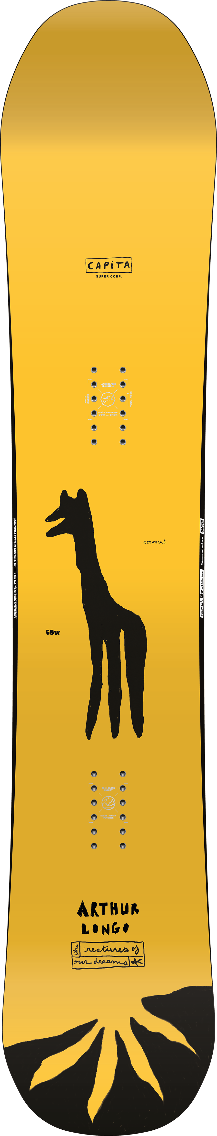 capita aeronaut snowboard 2026 158W mountain challenges with blazing Lure Color:Watermelon Gold Brands_Evolution Outdoor The Scientific Reason Why