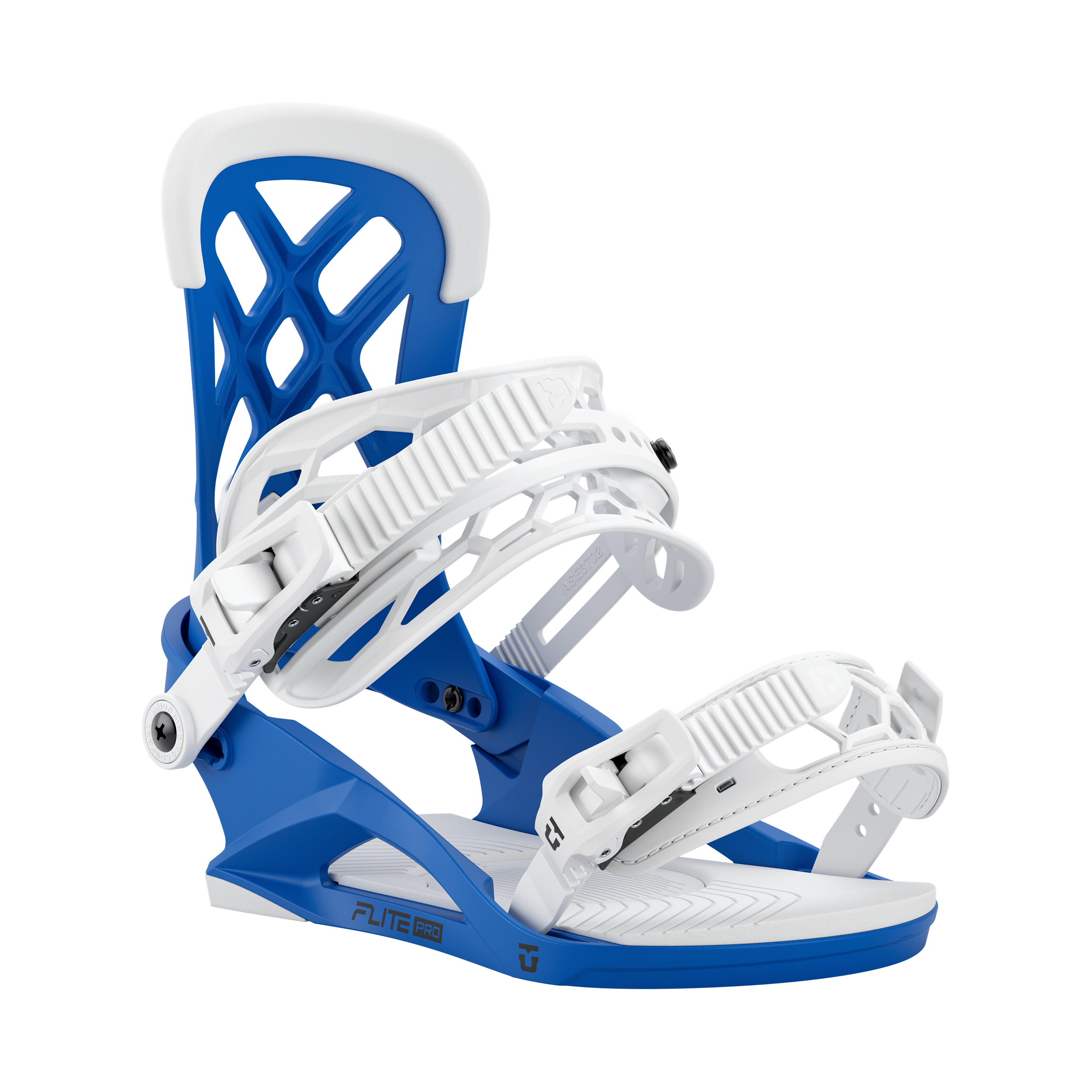 snowboard see-thru union contact bindings Union 2026 Flite Pro Snowboard Bindings - Blue