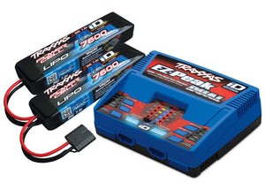 Traxxas EZ-Peak 2S Dual Completer Pack Battery Charger w/Two 7600mAh Power Cells - TRA2991
