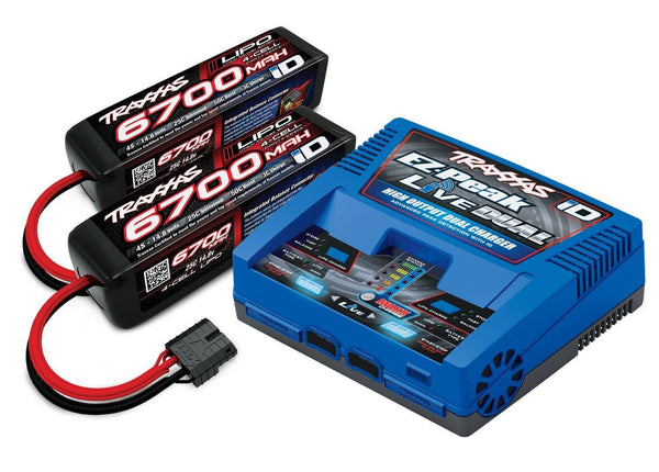 Traxxas EZ-Peak Live 4S Dual Completer Pack Battery Charger w/Two 6700