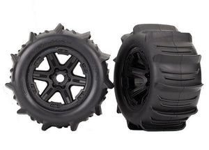 Traxxas E-Revo Paddle Tires & Wheels Assembled - TRA8674