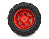 Traxxas E-Revo Talon EXT Tires & Wheels Assembled Orange - TRA8672A